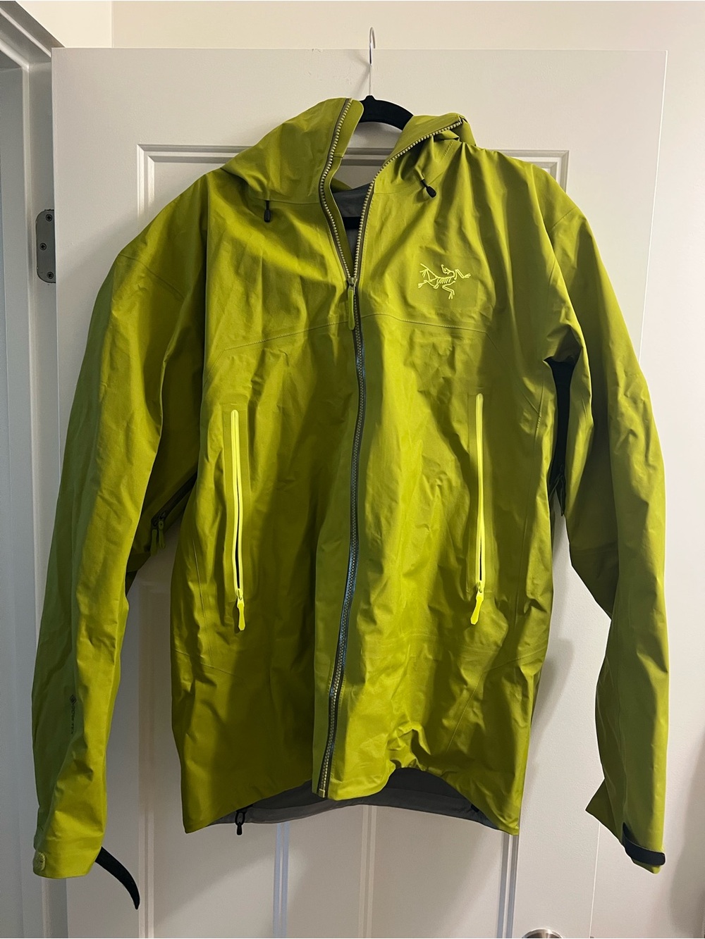 Arc'teryx Beta SL Lime Green Waterproof Hooded Jacket